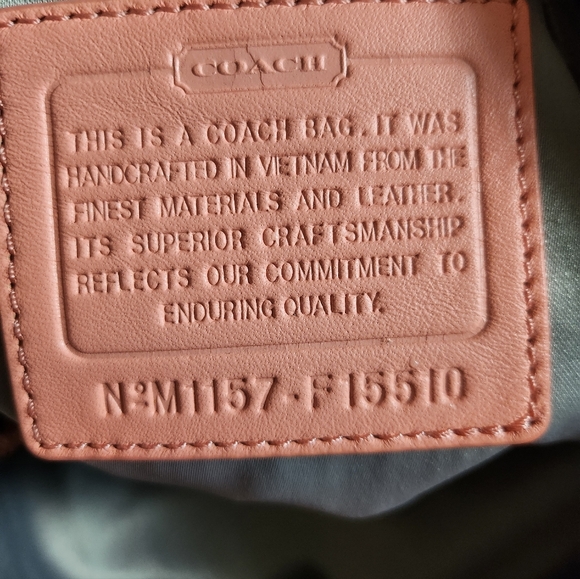 Coach Monogram Ashley Blush Pink  2way Shoulder Bag EUC - Picture 2 of 16